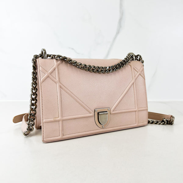 Christian Dior Nude/Pink Medium Diorama Shoulder Bag