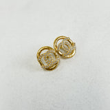 Chanel CC Stud Earrings