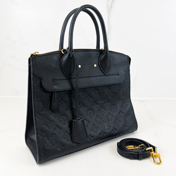 Louis Vuitton Black Empreinte Pont Neuf GM