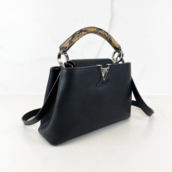 Louis Vuitton Black Capucines BB