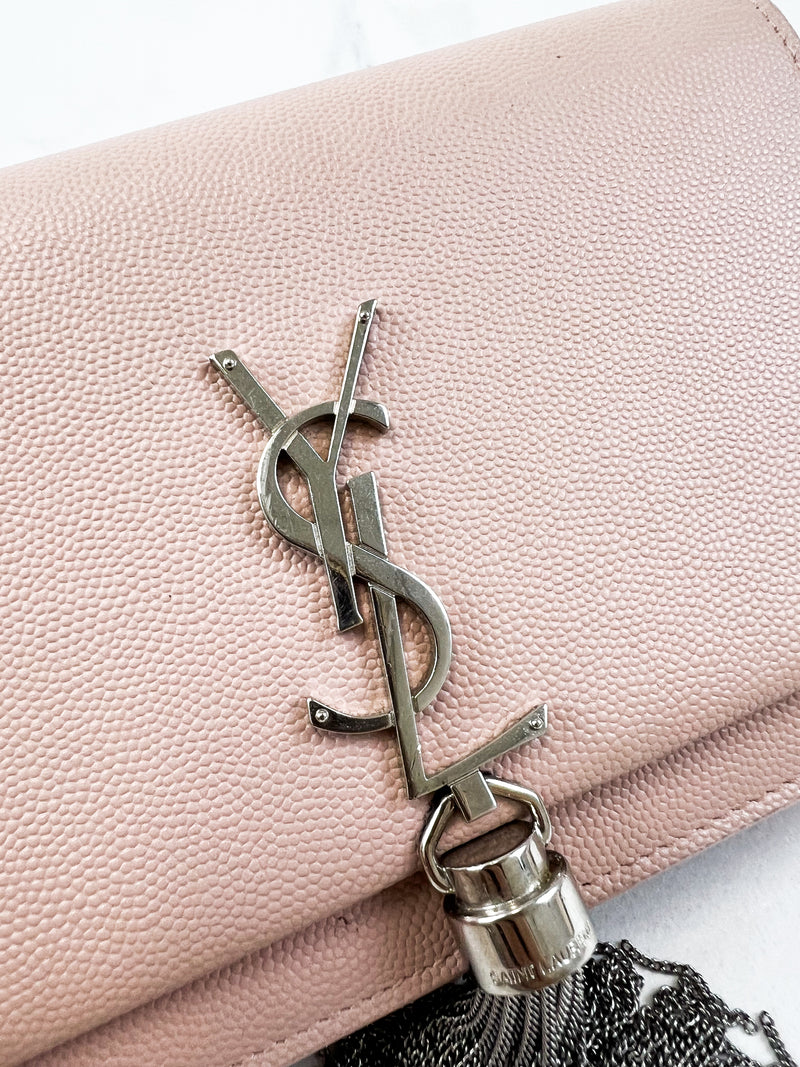 Saint Laurent Monogram Kate Tassel Chain Wallet