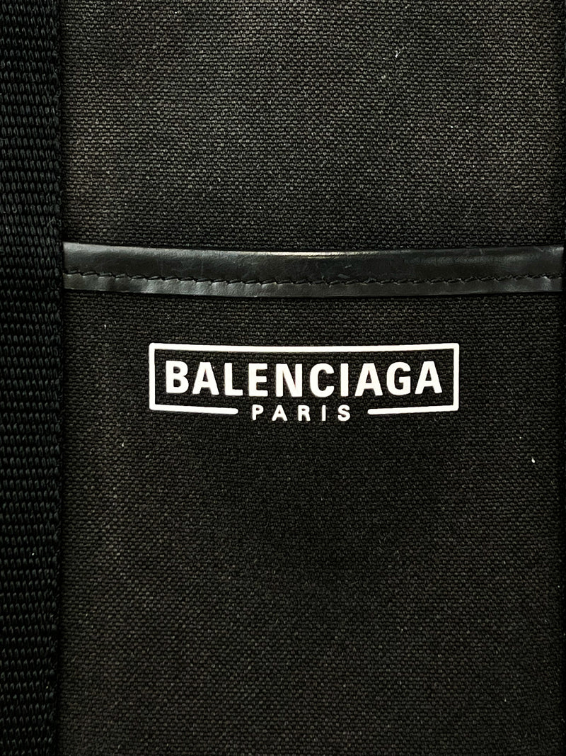 Balenciaga Black Canvas Tote Bag