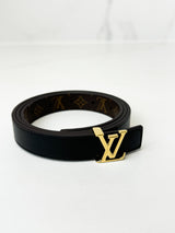 Louis Vuitton Initials 20mm Reversible Belt with GHW Size 80