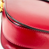 Gucci Horsebit 1955 Small Shoulder Bag in Red Leather