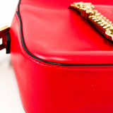 Versace Red Virtus Shoulder Bag with GHW