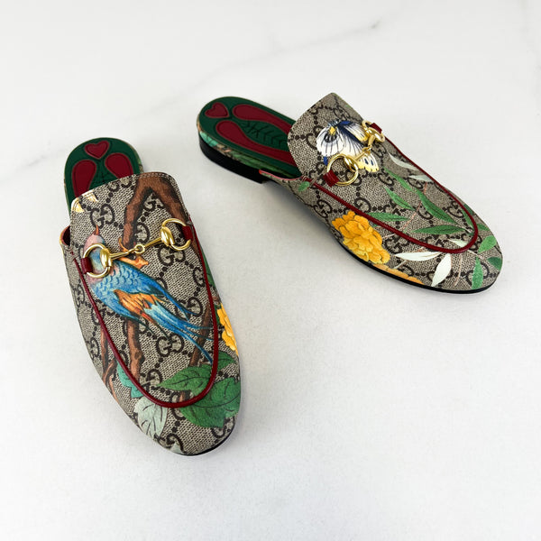 Gucci Canvas Princetown Slipper Size 35.5