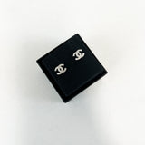 Chanel CC Crystal Stud Earrings