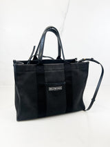 Balenciaga Black Canvas Tote Bag