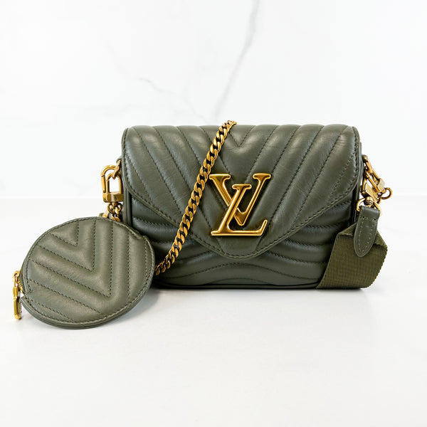 Louis Vuitton Khaki New Wave Chain Shoulder Bag