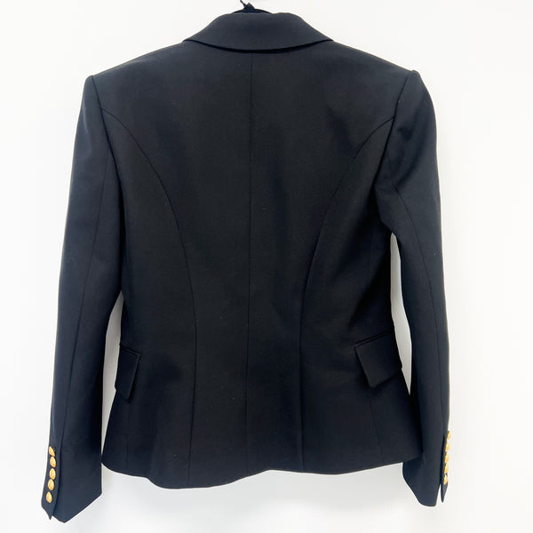 Balmain Blazer with Gold Buttons in Black