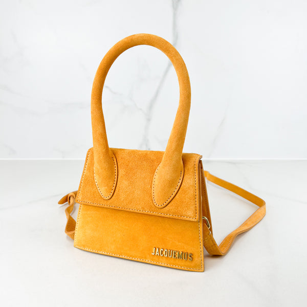 Jacquemus Orange Le Chiquito Suede Crossbody