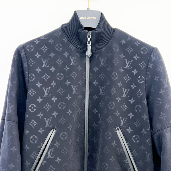 Louis Vuitton Embossed Monogram Zip-Up Jacket Size 36