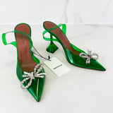 Amina Muaddi Rosie Green PVC Pump 95cm Size 36