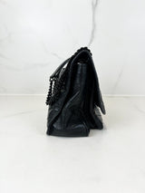 Saint Laurent Nikki Small Chain Bag in Crinkled Leather