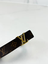 Louis Vuitton Initials 20mm Reversible Belt with GHW Size 80