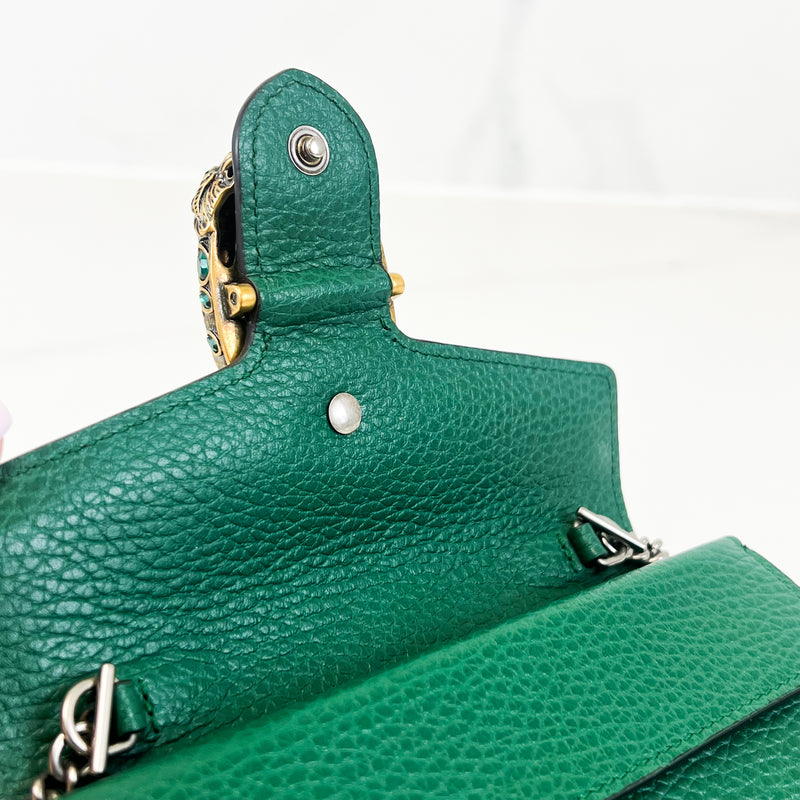 Gucci Dionysus Emerald Green Super Mini Bag