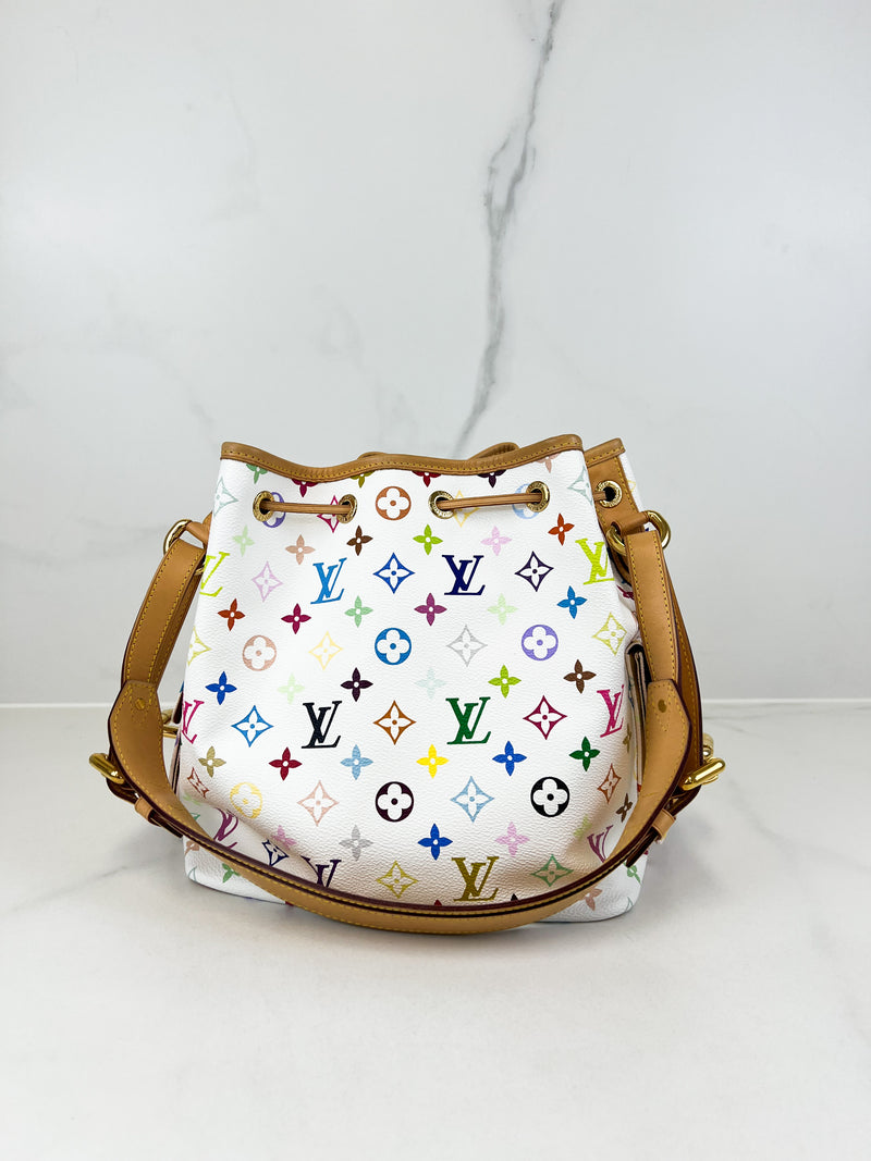 Louis Vuitton Multicolour White Monogram Petit Noe