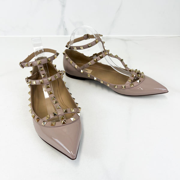 Valentino Garavani Rockstud Ballet Flat Size 41.5