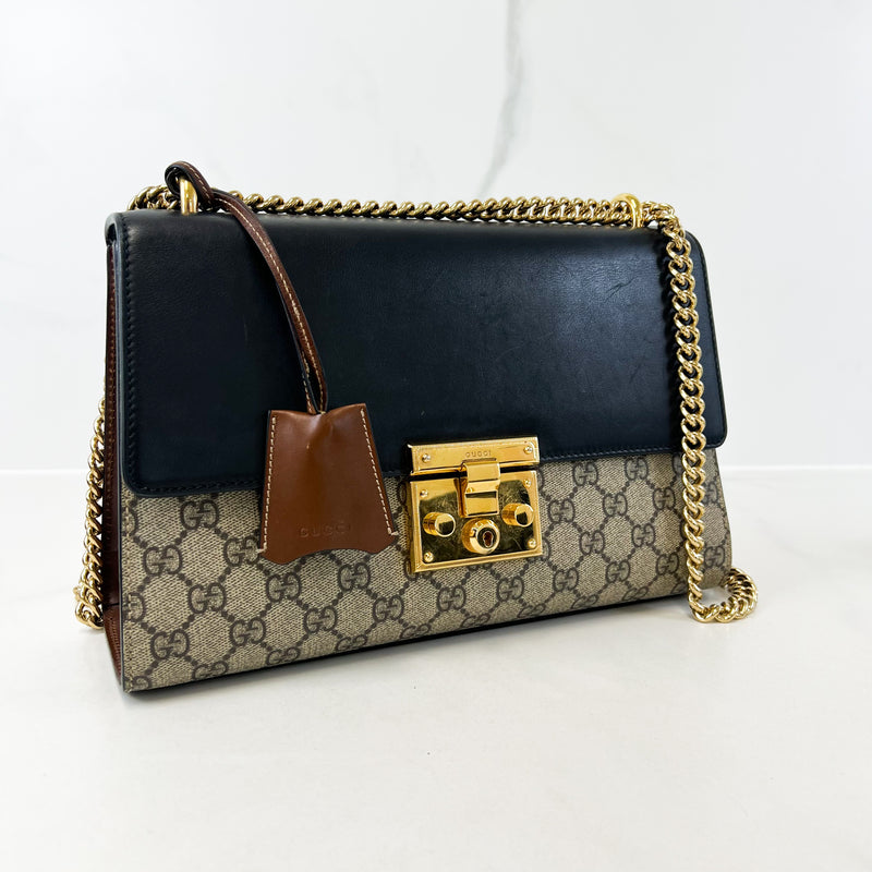 Gucci GG Supreme Large Padlock Shoulder Bag Shopluxe Consignment