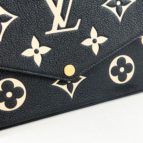 Louis Vuitton Felicie Pochette Black / Beige