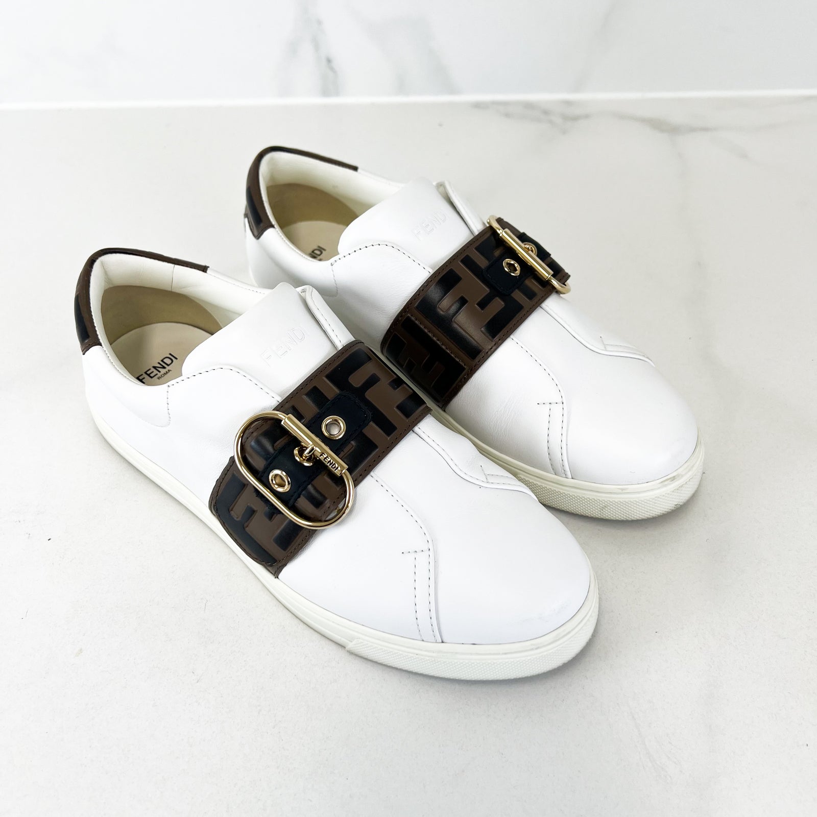 Fendi buckle sneakers online