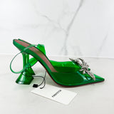 Amina Muaddi Rosie Green PVC Pump 95cm Size 36