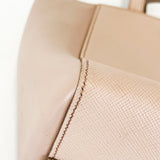 Prada Beige Milano Shoulder Tote Bag Saffiano Leather