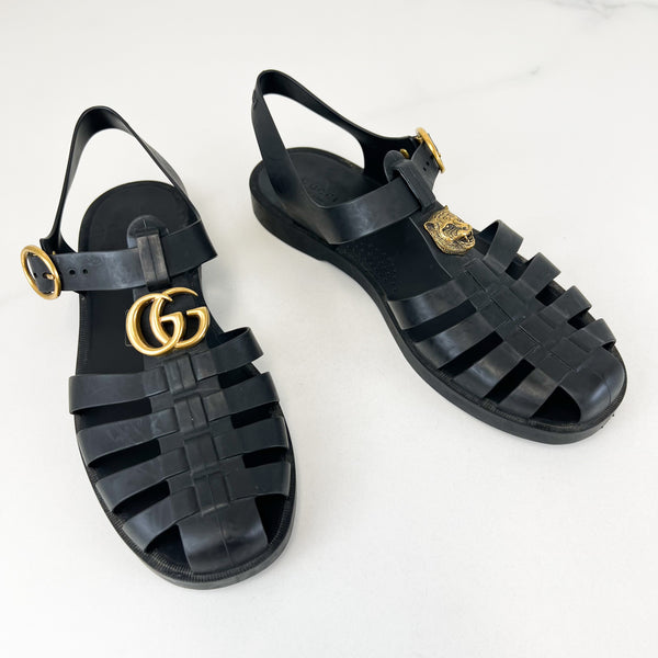 Rubber buckle outlet strap sandal gucci