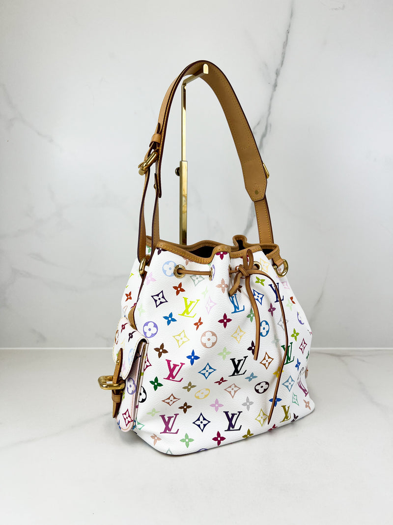 Louis Vuitton Multicolour White Monogram Petit Noe