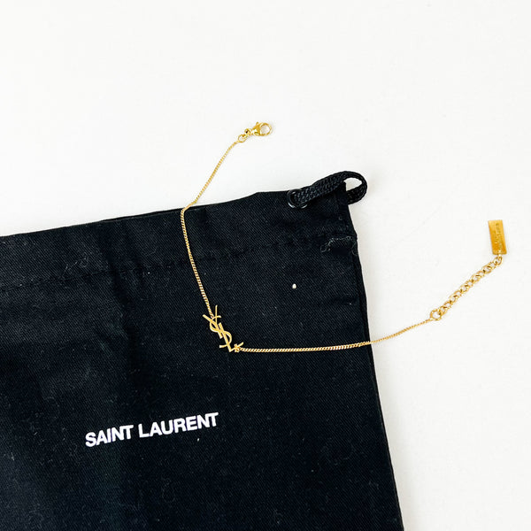 Saint Laurent Cassandre Gold Bracelet