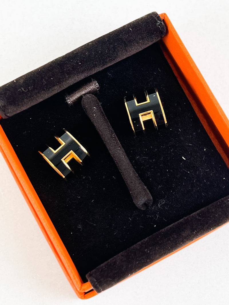 Hermes Pop H Earrings GHW