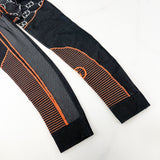 Gucci GG Jacquard Jersey Black/Orange Leggings Size Small