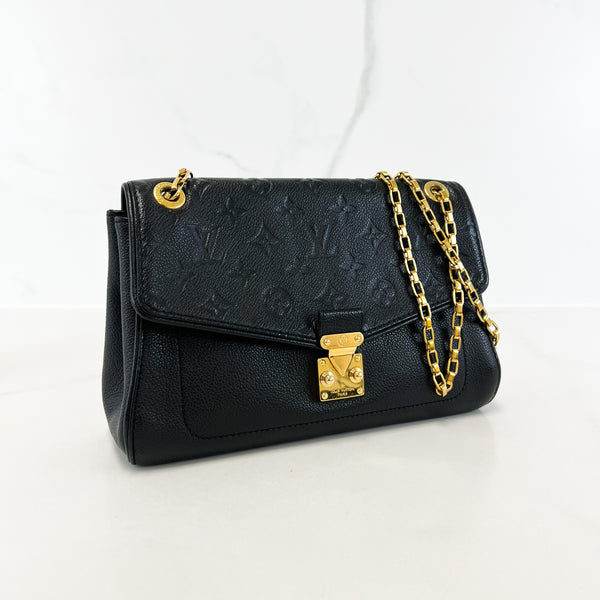 Louis Vuitton Black Monogram Empreinte Saint Germain PM