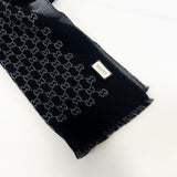 Gucci GG Jacquard Pattern Knitted Scarf