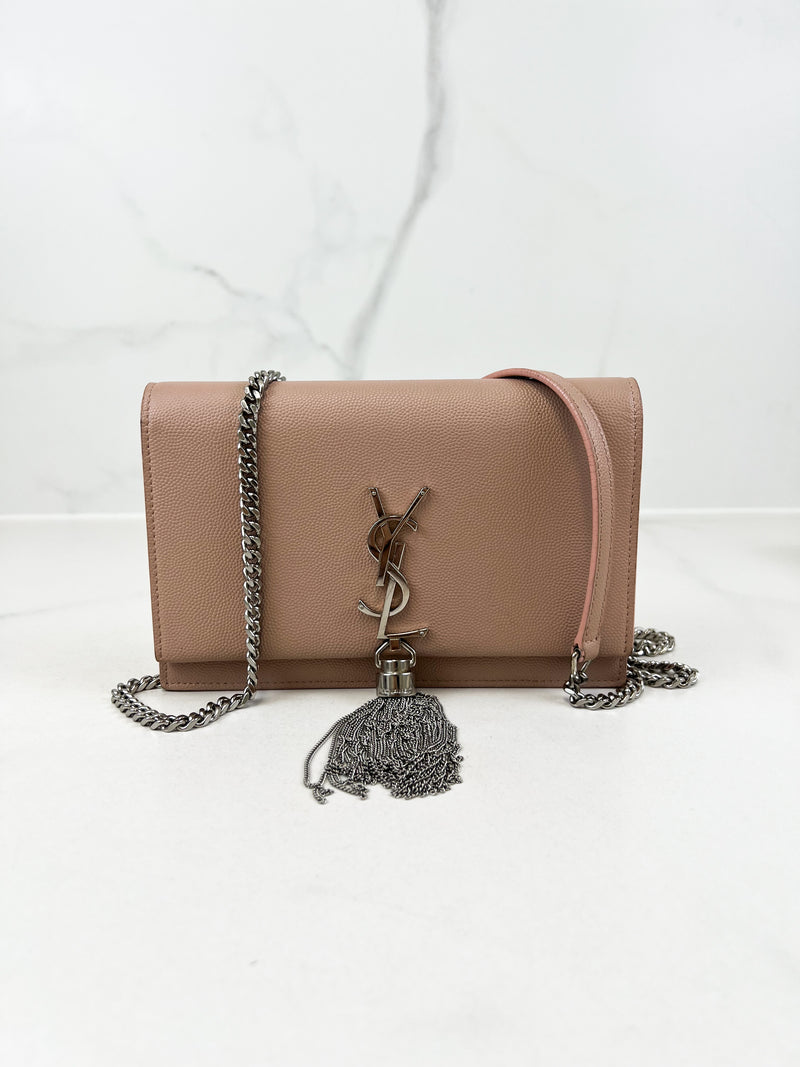 Saint Laurent Monogram Kate Tassel Chain Wallet