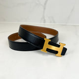 Hermes H Belt Bucket & Reversible Leather Strap Size 80