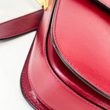 Gucci Horsebit 1955 Small Shoulder Bag in Red Leather