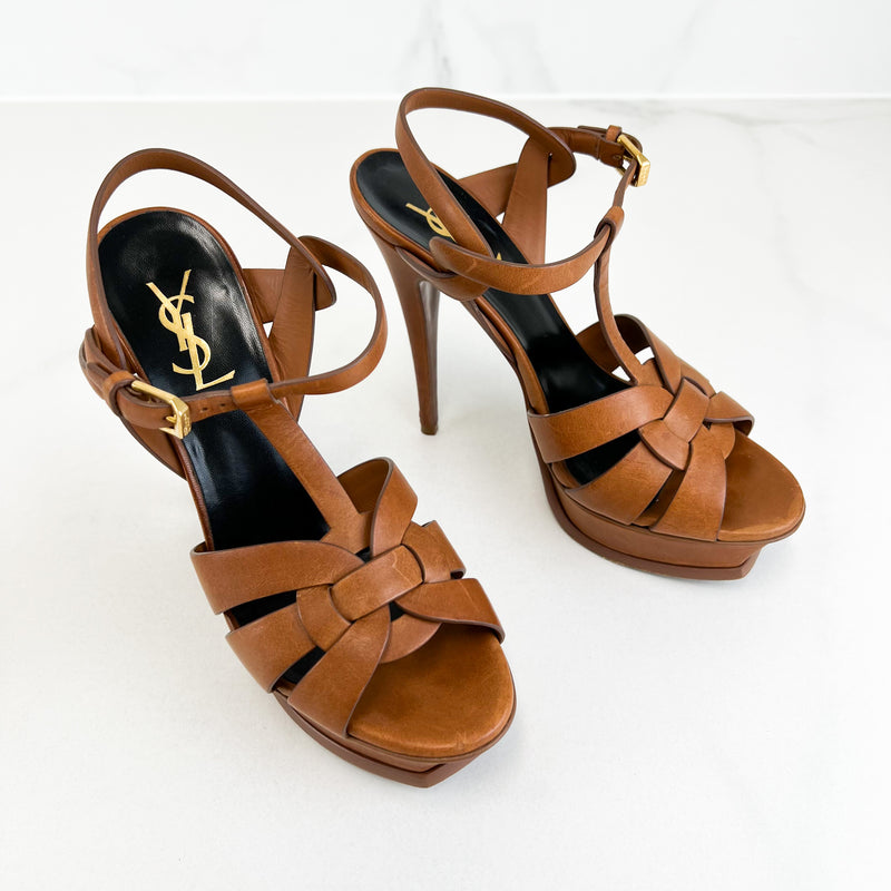 Saint Laurent Amber Tributes 105 in Smooth Leather Size 39