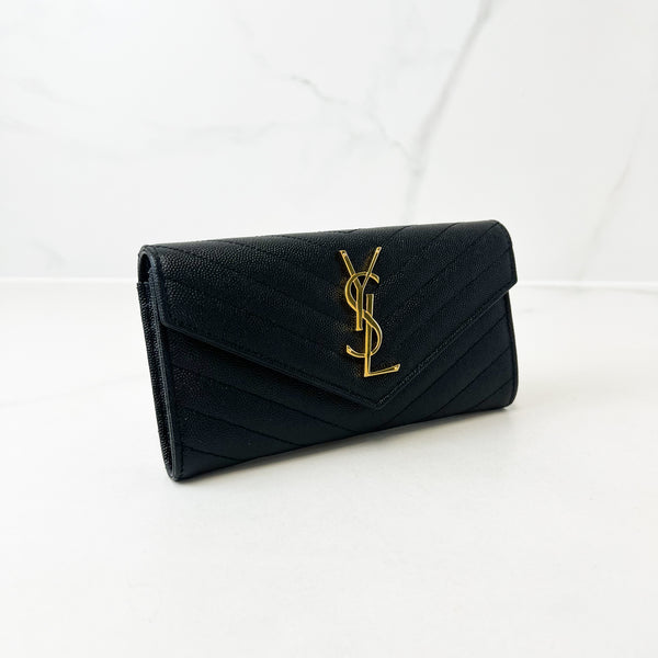 Saint Laurent Cassandre Matelasse Large Wallet