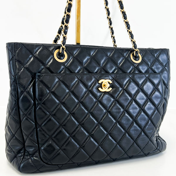 Chanel Black CC Lambskin Tote