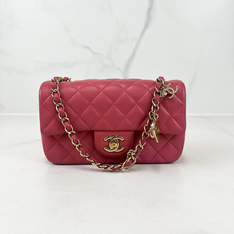 Chanel Rectangular Mini Flap Lambskin Shoulder Bag