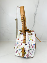 Louis Vuitton Multicolour White Monogram Petit Noe