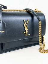 Saint Laurent Black Sunset Shoulder Bag