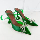 Amina Muaddi Rosie Green PVC Pump 95cm Size 36