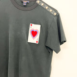 Louis Vuitton Embroidered Black T-Shirt Size M