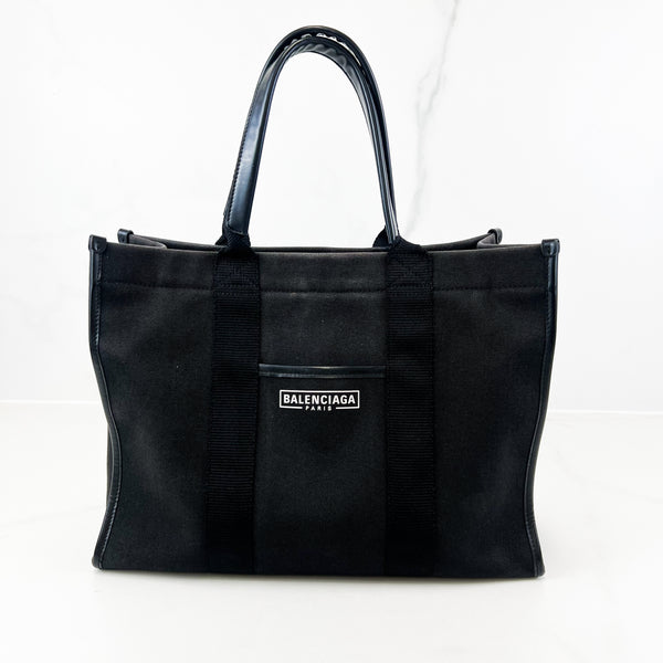 Balenciaga Logo Printed Tote with Strap