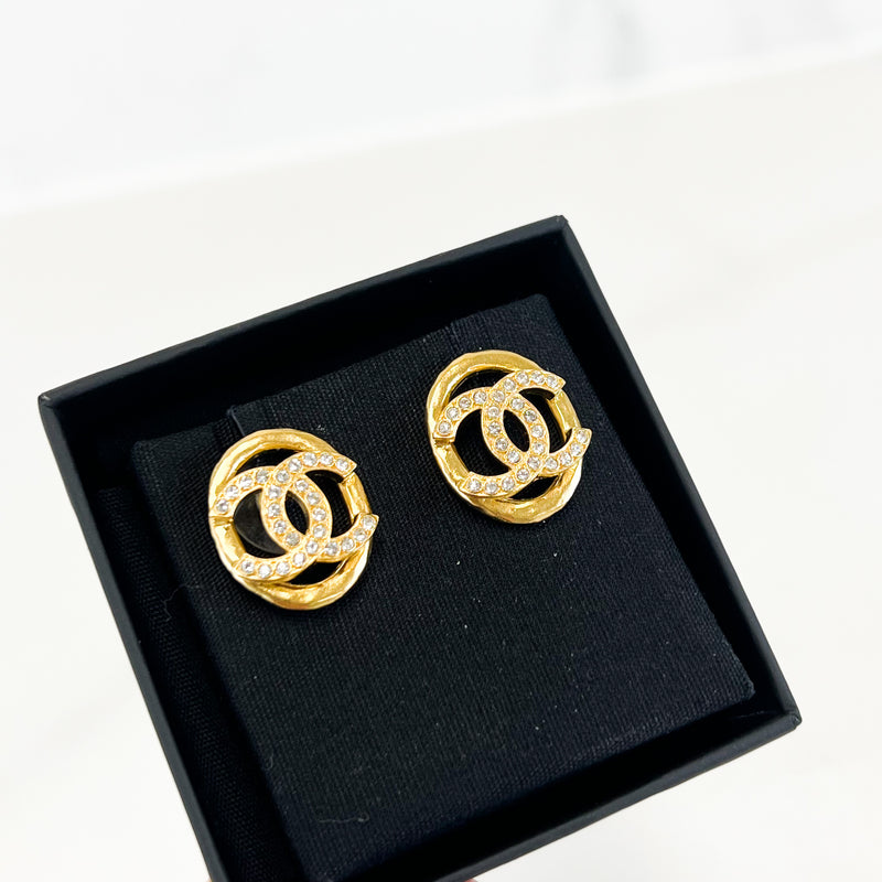 Chanel CC Stud Earrings