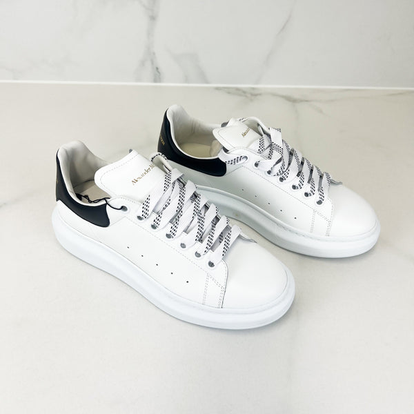 Alexander McQueen Mens White & Black Oversized Sneaker Size 40