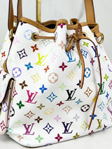 Louis Vuitton Multicolour White Monogram Petit Noe