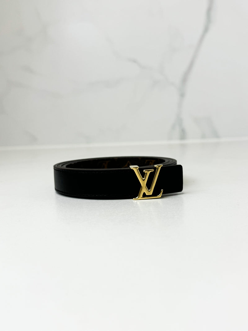 Louis Vuitton Initials 20mm Reversible Belt with GHW Size 80